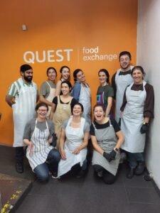 FoodMesh team volunteering at Quest.