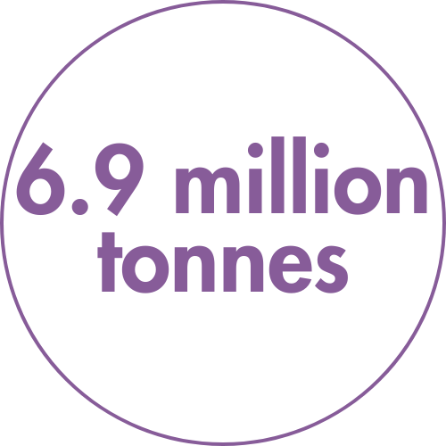 6.9 million tonnes v.2